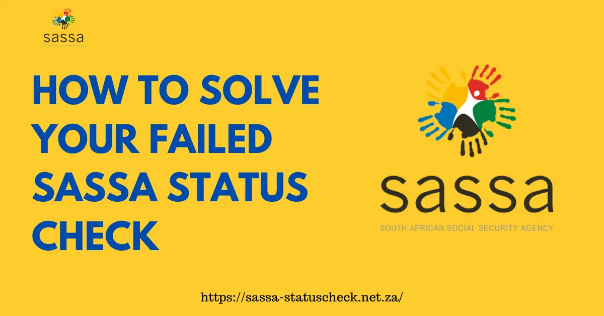 Failed SASSA Status Check