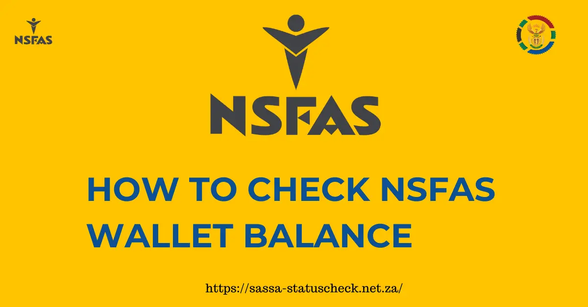 Check NSFAS Wallet Balance