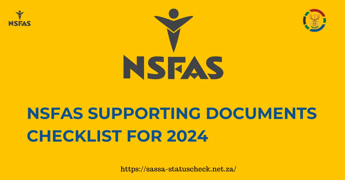 NSFAS Supporting Documents Checklist